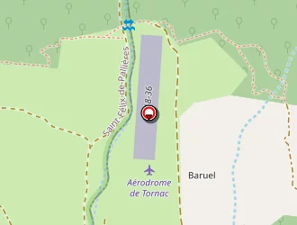Carte de Domaine De Baruel à Tornac