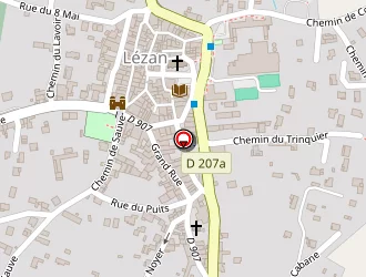 Carte de La Gerbe (association) à Lézan