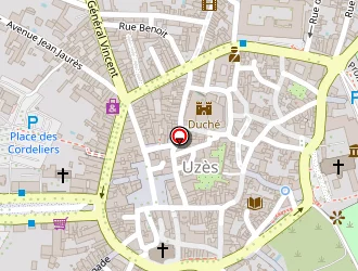 Carte de Hôtel Entraigues à Uzès