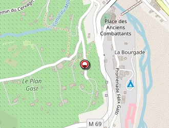 Carte de Rdv Vésubien à Roquebillière