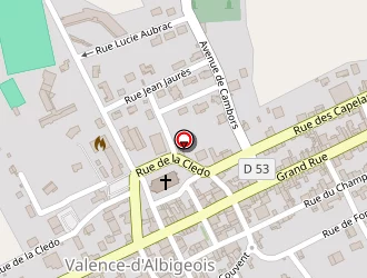 Carte de Regor à Valence-d'albigeois