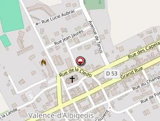 Carte de Ecole Elémentaire Mixte Publique à Valence-d'albigeois