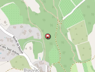 Carte de Camping De L'aube à Blauvac