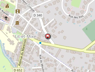 Carte de La Palombiere à Lit-et-mixe