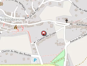 Carte de La Regordane à Vézénobres