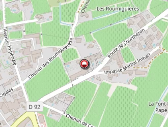 Carte de Pellet Revoltier à Châteauneuf-du-pape