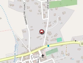 Carte de Agence Postale à Cruis