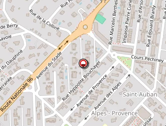 Carte de Piscine St Auban à Château-arnoux-saint-auban