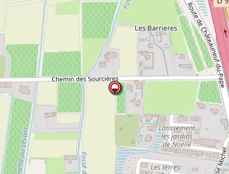 Carte de Camping Les Sources à Courthézon