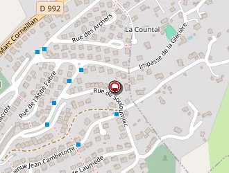 Carte de Service Des Eaux à Creissels