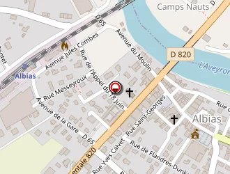 Carte de Ecole Catholique à Albias