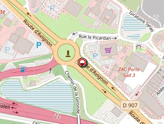 Carte de Espace Poids Lourds à Orange