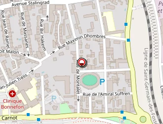 Carte de Clinique Bonnefon à Alès