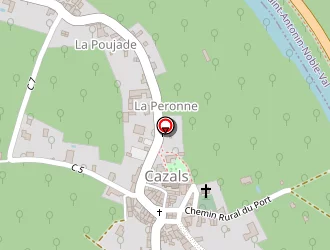 Carte de Faconterre à Cazals