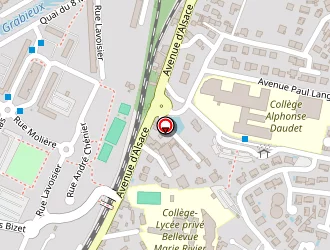 Carte de Institution Bellevue à Alès