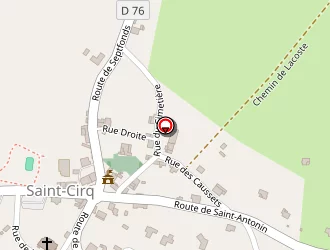 Carte de Translatour à Saint-cirq