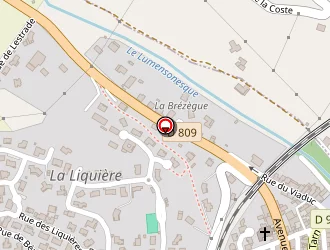 Carte de Gazagnes à Aguessac