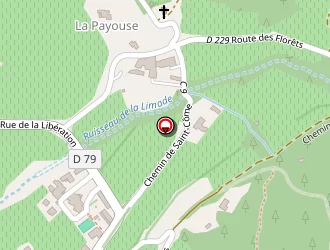 Carte de Saint Christophe à Gigondas