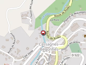 Carte de Jourdas à Cassagnes-bégonhès