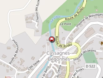 Carte de La Poste à Cassagnes-bégonhès