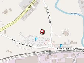 Carte de Solvay - Rhodia - à Salindres