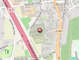 Carte de Institut Loueva à Piolenc