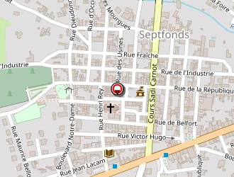 Carte de Coustillères à Septfonds