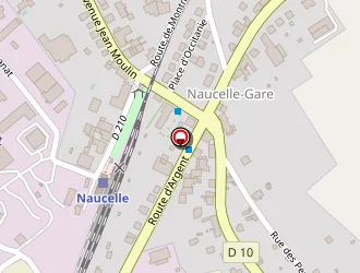 Carte de Saint Laurent à Naucelle