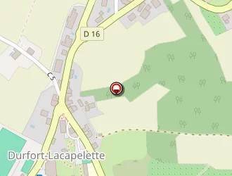 Carte de Salle Des Fêtes à Durfort-lacapelette