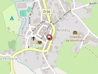 Carte de Hôtel Des Tilleuls à Arvieu