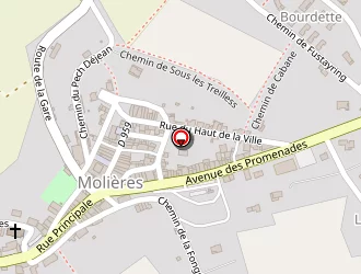 Carte de Secours Catholique à Molières