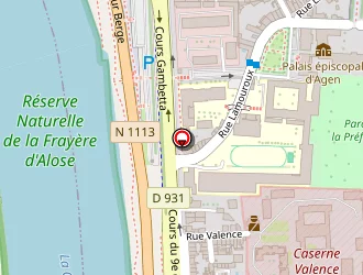 Carte de Dansérium à Agen