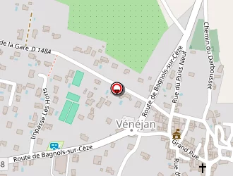 Carte de Complexe Sportif De Venejan à Vénéjan