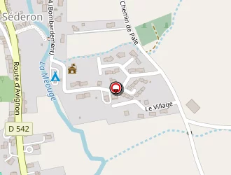 Carte de Conseil Général De La Drôme à Séderon