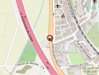 Carte de Ecole Primaire à Mornas