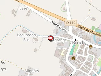 Carte de La Poste à Bruch