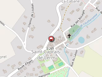 Carte de Ecole à Saint-caprais-de-lerm