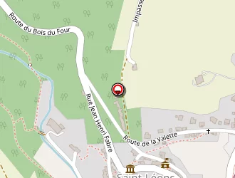 Carte de La Poste (agence Postale) à Saint-léons