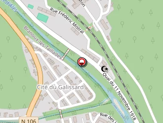 Carte de Stade Sainte Barbe à Grand-combe (la)