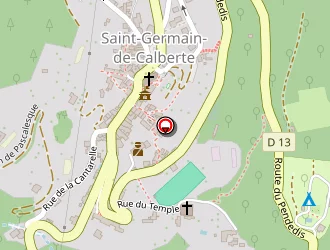 Carte de La Garde à Saint-germain-de-calberte