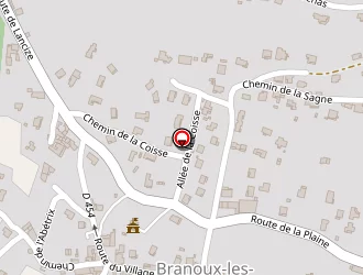 Carte de Le Marcassin à Branoux-les-taillades