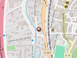 Carte de Petit Stade à Mondragon