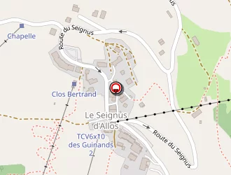 Carte de Restaurant Le Wapiti à Allos