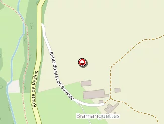 Carte de De Bramariguettes (gaec) à Saint-léons