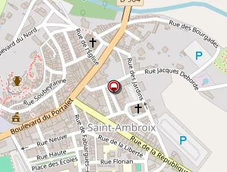 Carte de Léonard Laurie à Saint-ambroix