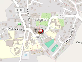 Carte de Menras Nicolas à Calmont