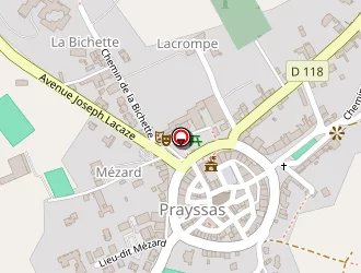 Carte de Douzens Michèle à Prayssas