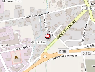 Carte de La Poste à Damazan