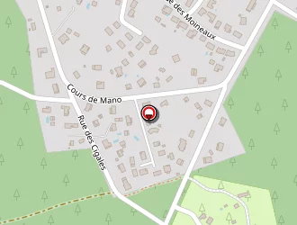 Carte de Camping Les Echasses à Gastes