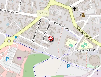 Carte de Pompiers à Parentis-en-born